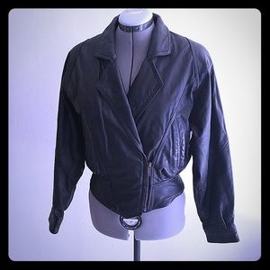 Vintage 80s Wilson's Leather motorcycle jacket